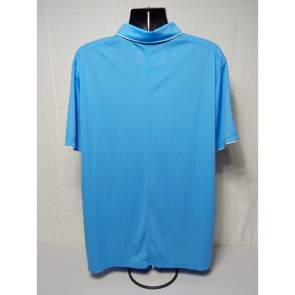 Nike DRI-FIT Light Blue 2XL Short Sleeve 2 Button Polo Shirt #M94